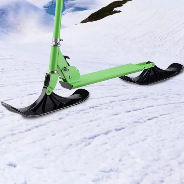 Snow Racer Trineo con volante y mango de bicicleta y frenos gemelos, niños  adolescentes invierno deporte esquí trineo deslizante tabla para cuesta