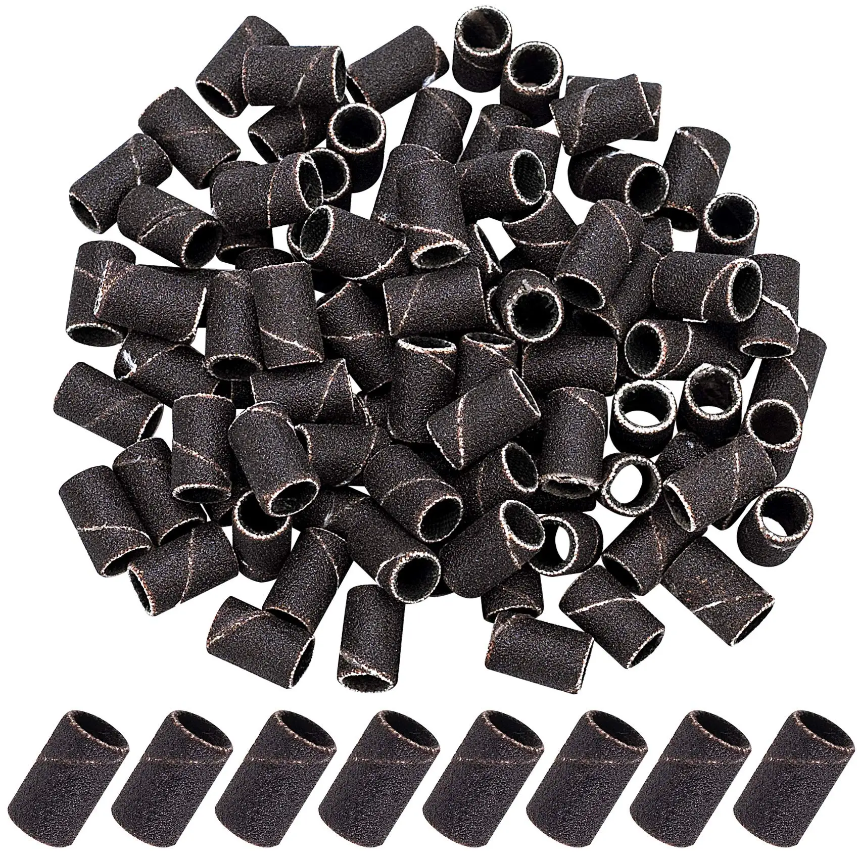 

100 шт. шлифовальные ленты для ногтей, профессиональные зернистость #240, напильники для ногтей, инструменты для маникюра, дрель для ногтей