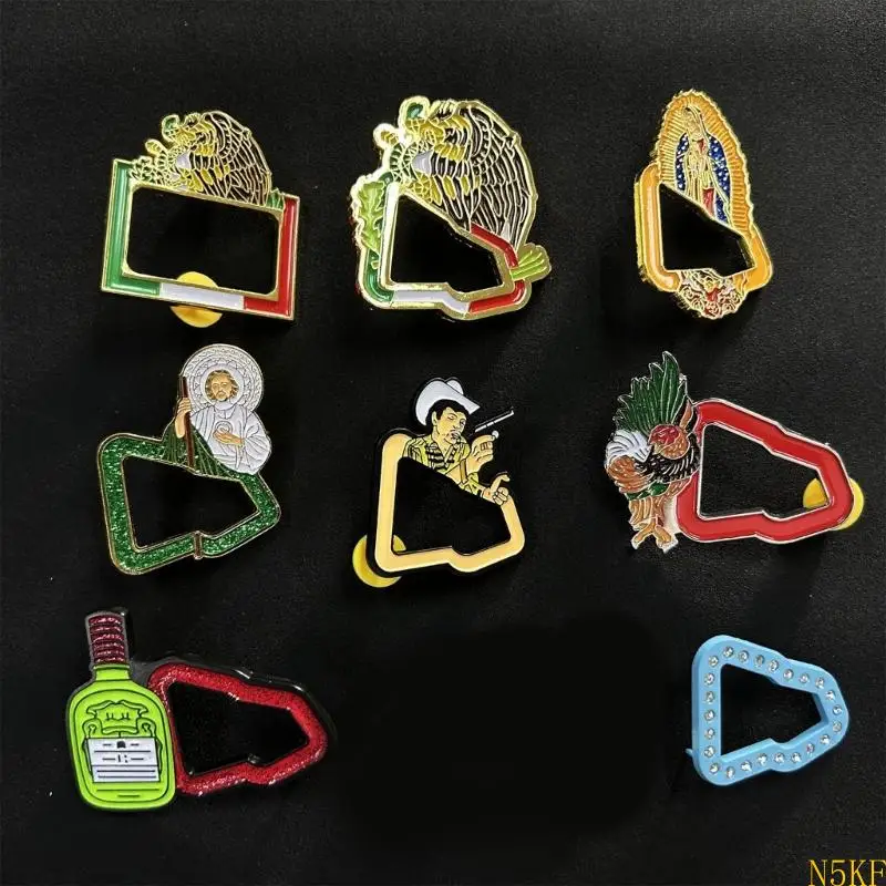 N5KF Multi-use Hat Pins Enamel Badge Stylish Clothing Accessories Casual Hat Ornament