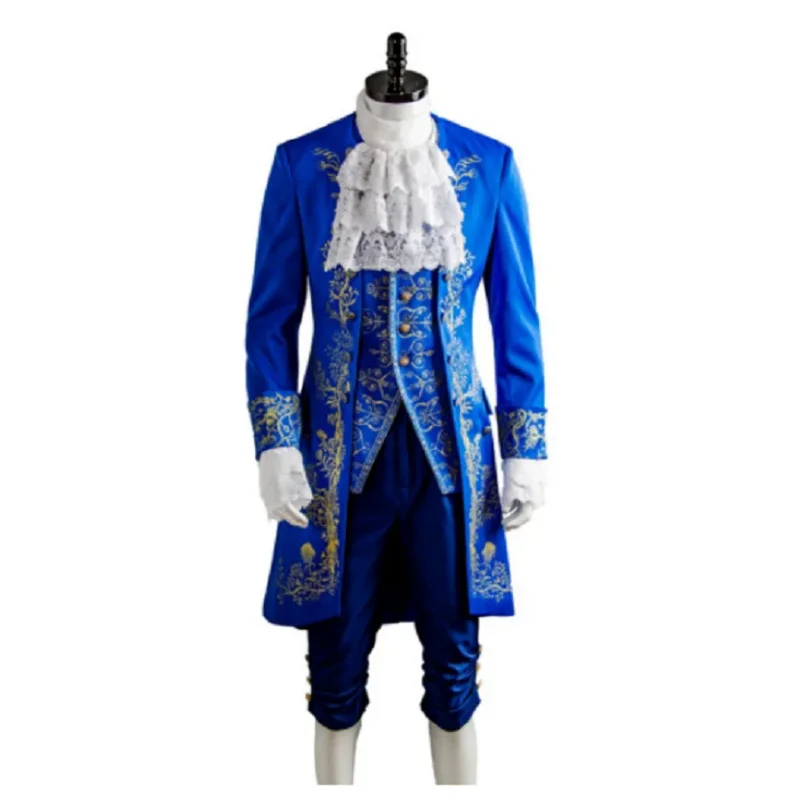 

Cosplay Anime Costume Dan Stevens Prince Blue Uniform Suit Halloween Party Adult Men's Fantasy Carnival