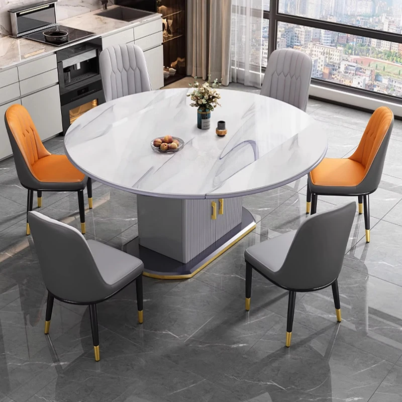 

Wall Coffee Table Salon Round Kitchen Living Room Mobile Dining Table Console Modern Chair Table A Manger Nordic Furniture DWH
