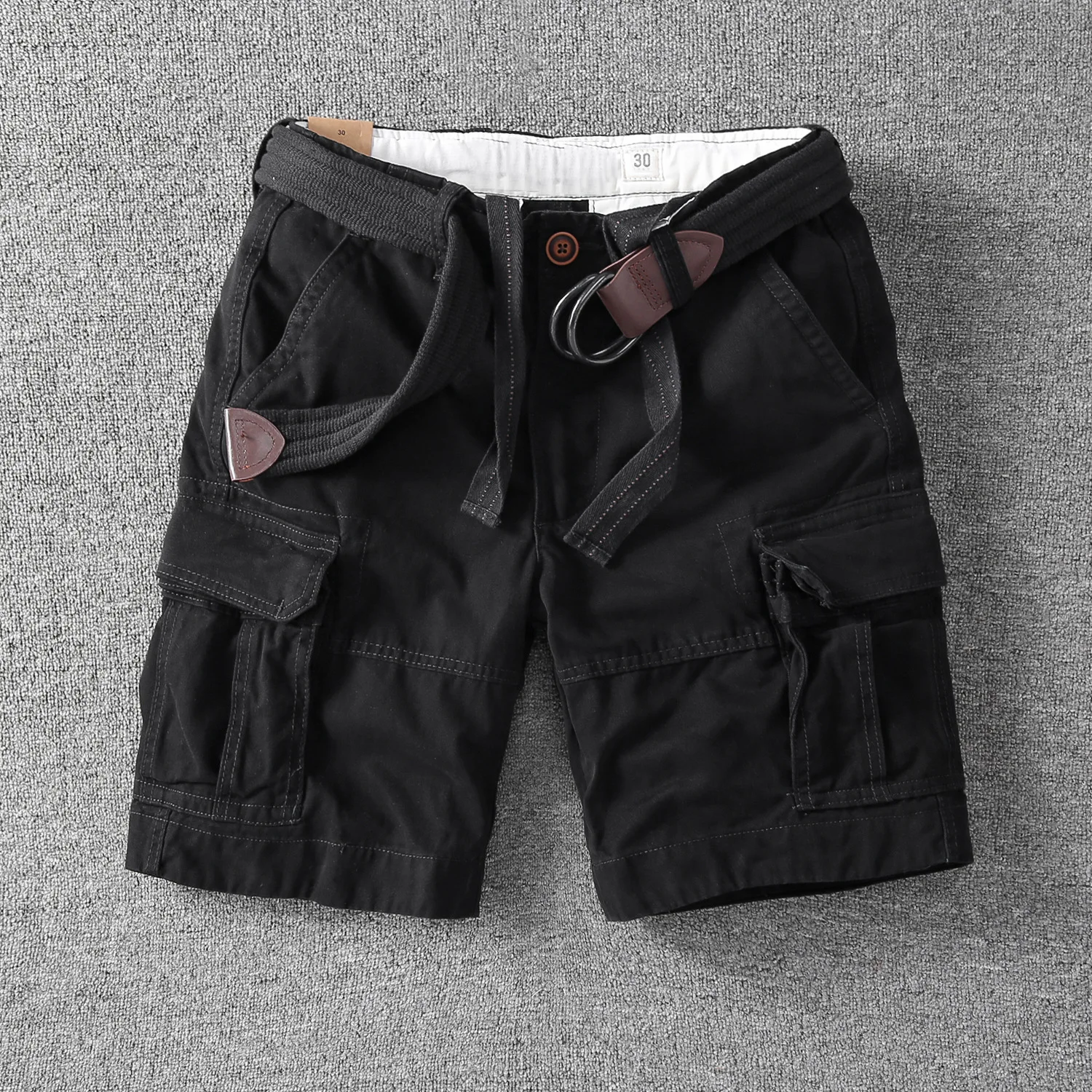2025 New men's outdoor fashion leisure sports multi-pocket cargo shorts fans color cotton goods beach summer spring shorts 6