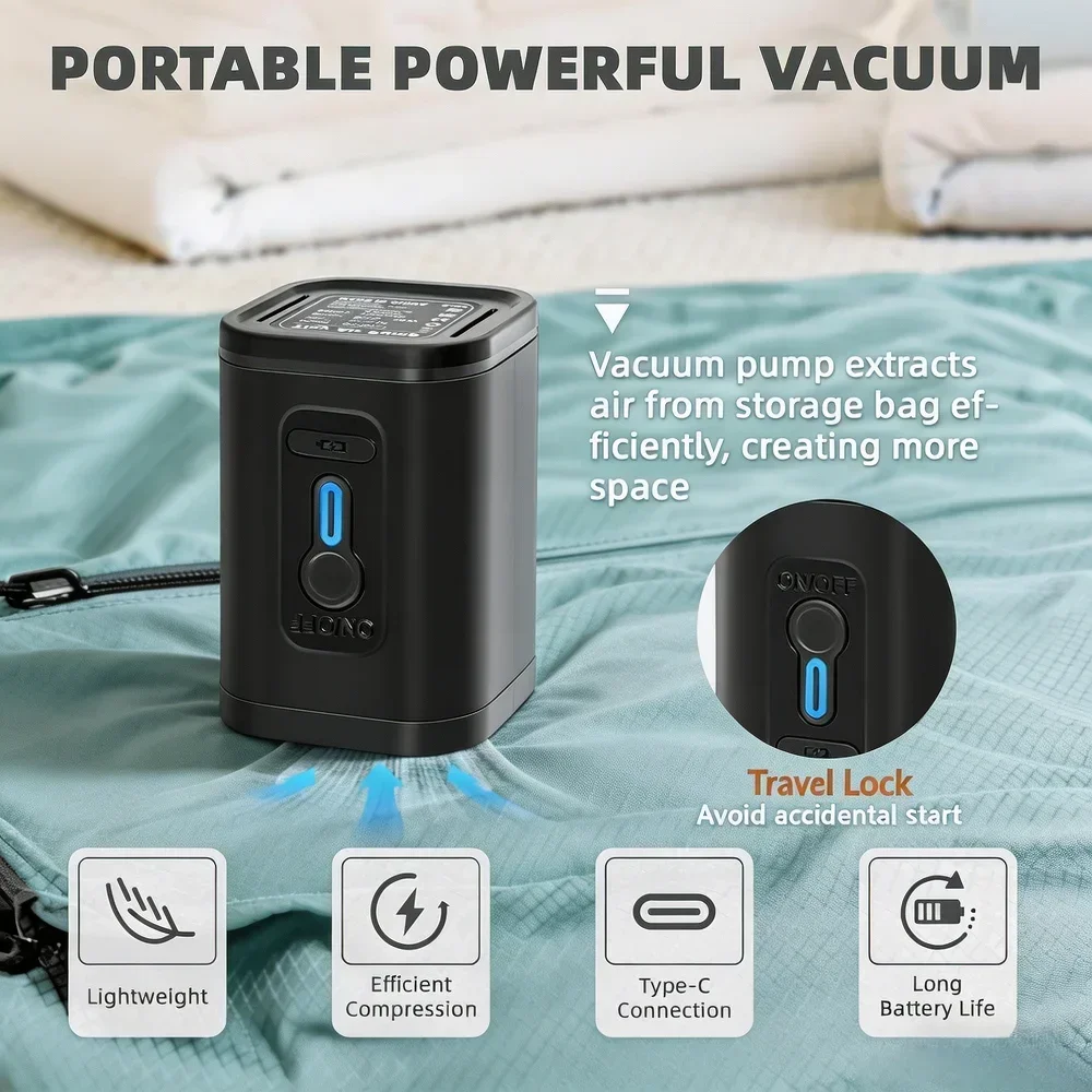 Eco-Friendly Reusable Vacuum Storage Bags - Large Capacity Space Saver Packing Cubes
