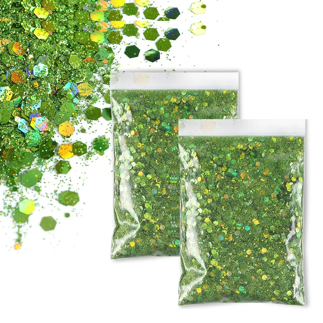 Holographic Iridescent Chunky Glitter Flakes