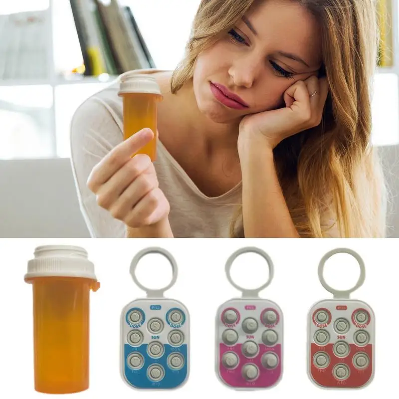 

Pill Tracker Reusable Medication Dose Organizer For Health Medication Tracker & Pill Reminder Perfect For The Elderly