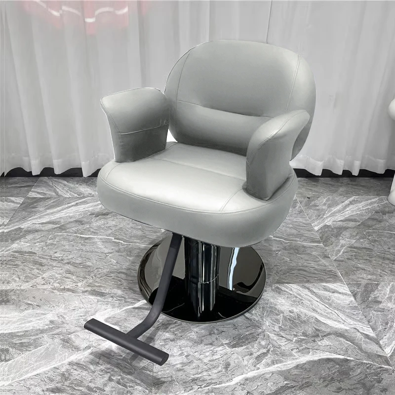 Advanced Sense Grey Barber Chair Personalized Fashion Simplicity Unique Barber Chair Barber Shop Italian Cadeiras Home Furniture