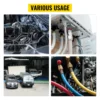 VEVOR Manual AC Hose Crimper Kit 71500 with 7Dies Hydraulic Hose Crimping Tool Hydraulic Press Auto Air Conditioning Repair Set 2