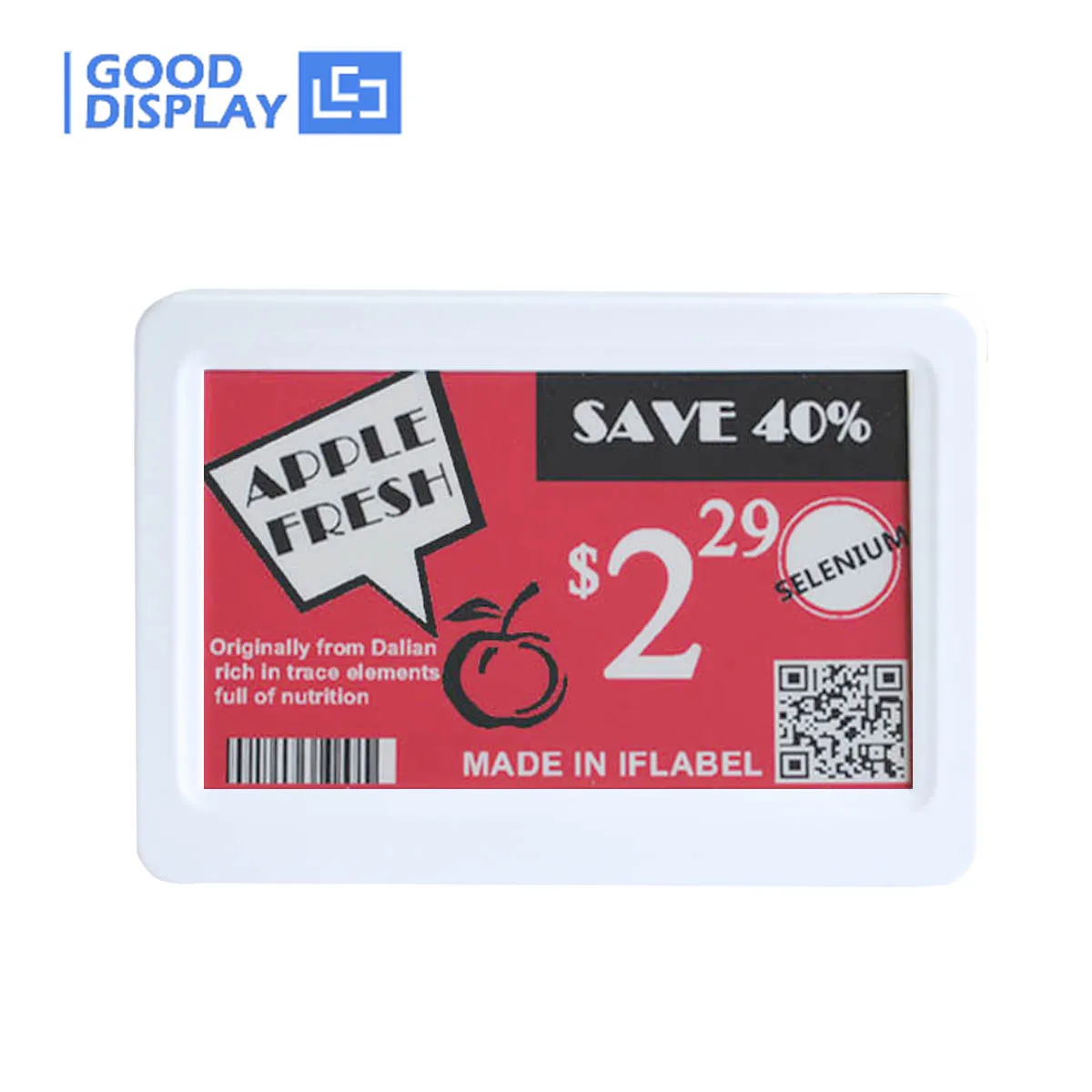Etiqueta Eletrônica da Prateleira Color E-ink Display Adequado para Conferência de Varejo e Tag Industrial Epd Screen Gdu075r1 7.5