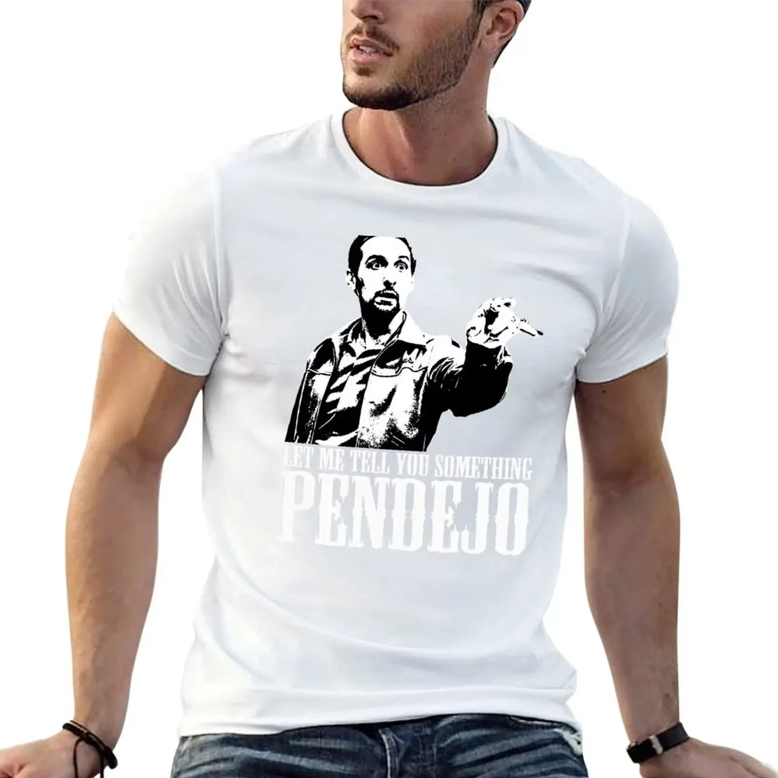 Jesus The Big Lebowski T 셔츠 Let Me Tell You Something Pendejo 티셔츠 헐렁한 셔츠 그래픽 셔츠 일반 압축 셔츠 남성