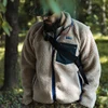 Bronson Classic Men's Retro Fleece Jacket Vintage Style Warm Mid Layer Sherpa Liner 2
