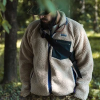 Bronson Classic Men's Retro Fleece Jacket Vintage Style Warm Mid Layer Sherpa Liner 2