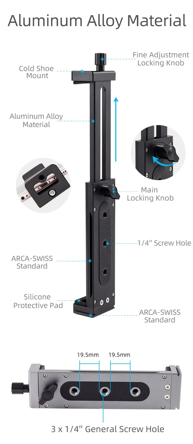 telefone, suporte ajustável para iPhone, Tablet, Laptop, iPad Pro 12.9, Clip