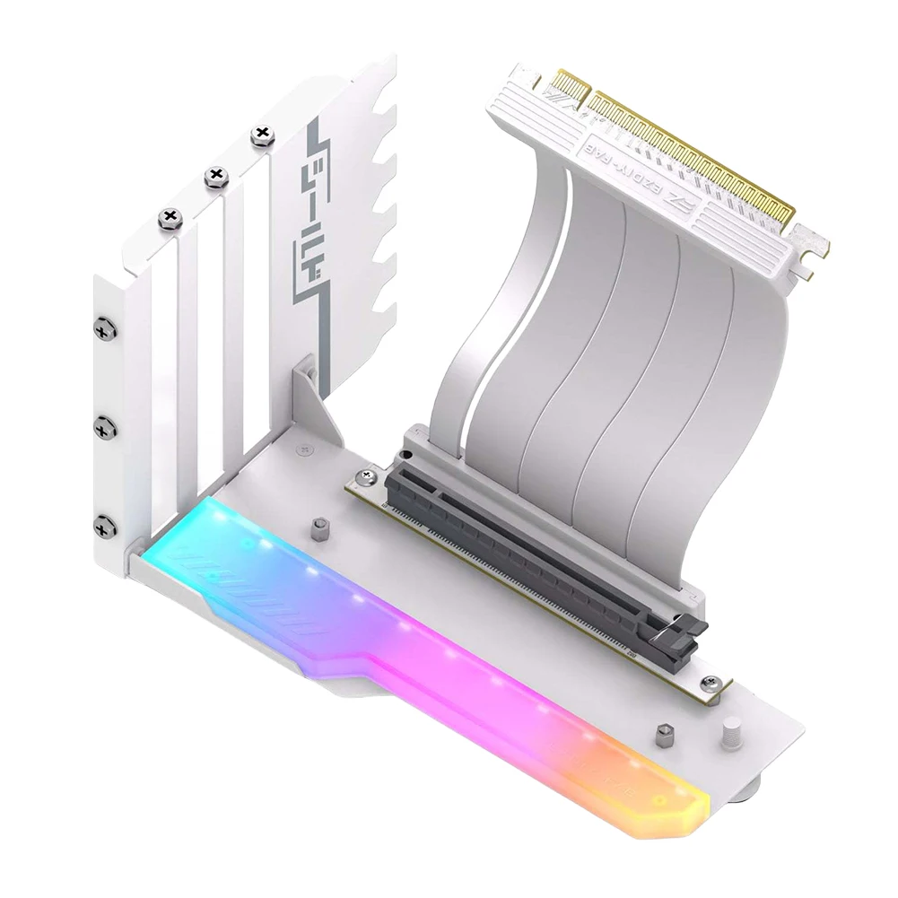 수직 그래픽 카드홀더 키트, 15cm PCI-E 4.0 X16 라이저 케이블, 비디오 카드 지지대 키트, GPU 마운트 그래픽 카드 브래킷