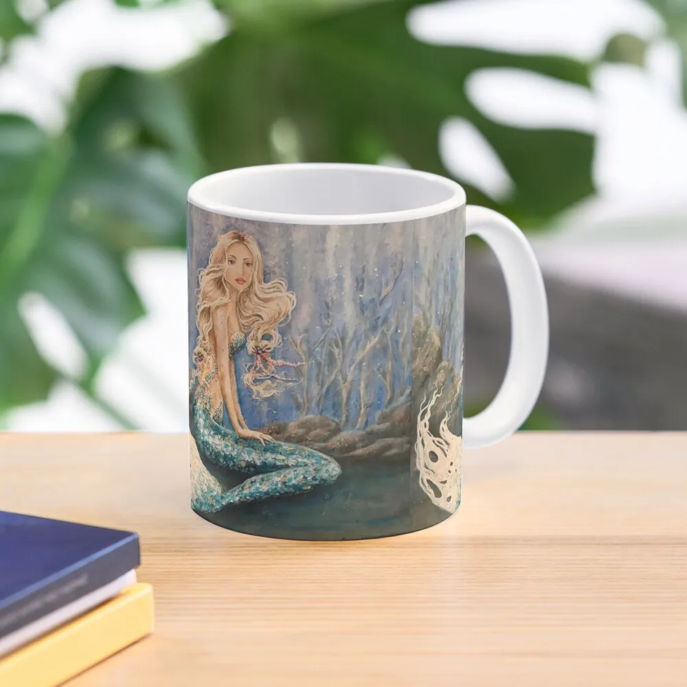 

beautiful blonde mermaid art, under the sea paintingCoffee Mug Coffee Set Cups For Cafe Mug Cute Kawaii Cup