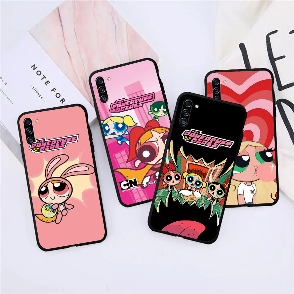 소프트 케이스 화웨이 메이트 30 20 스마트 P20 P30 P40 Y8P 라이트 프로 MK-58 Powerpuff 소녀