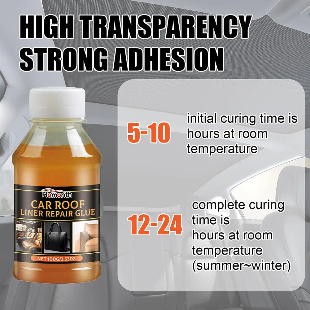 Auto ceiling interior strong repair non-trace adhesive brush kits special top lining repair quick drying temperature resistance 4