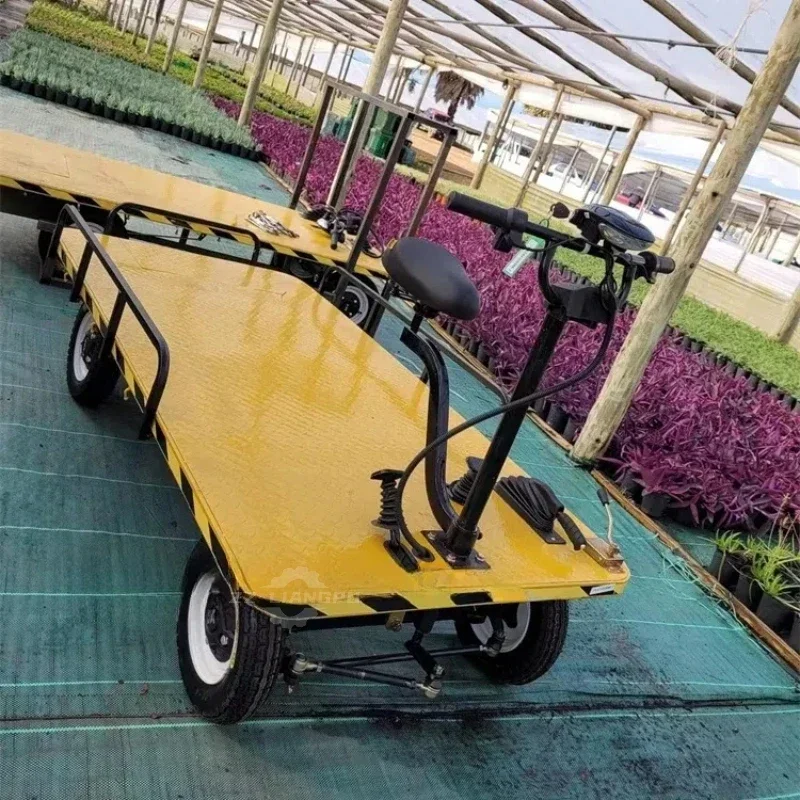 Electric 1000kg Load Electric Platform Cargo Carrier Trolley Heavy Loading Transport moving With 4 Wheels for load