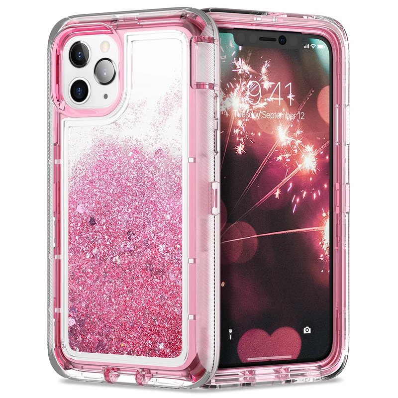 Glitter Armor Dynamic Quicksand Shockproof Phone Case Cover