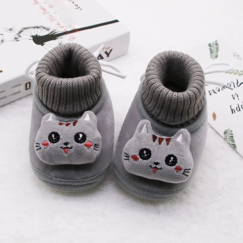 Winter Newborn Baby Girls Winter Boots Cartoon First Walkers Soft Soled Infant Toddler Kids Girl Footwear Shoes Booties new 2021 summer baby girls clothes cartoon newborn infant outfits toddler jumpsuits sleeveless baby girl rompers