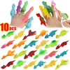5/10pcs Mini Dinosaur Slingshot Toy Kids Children Creative Cartoon Animals Finger Games Stress Relief Shooting Playing Favors 1