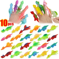 5/10pcs Mini Dinosaur Slingshot Toy Kids Children Creative Cartoon Animals Finger Games Stress Relief Shooting Playing Favors 1