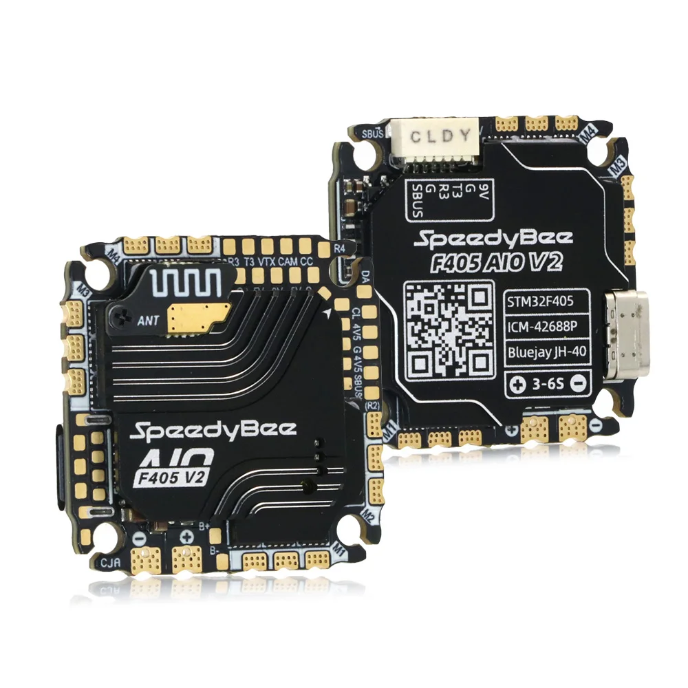 SpeedyBee F405 AIO V2 35A without CNC / 40A with CNC 25.5x25.5 3-6S Flight Control and ESC Integrated for Aircraft thumbnail 3