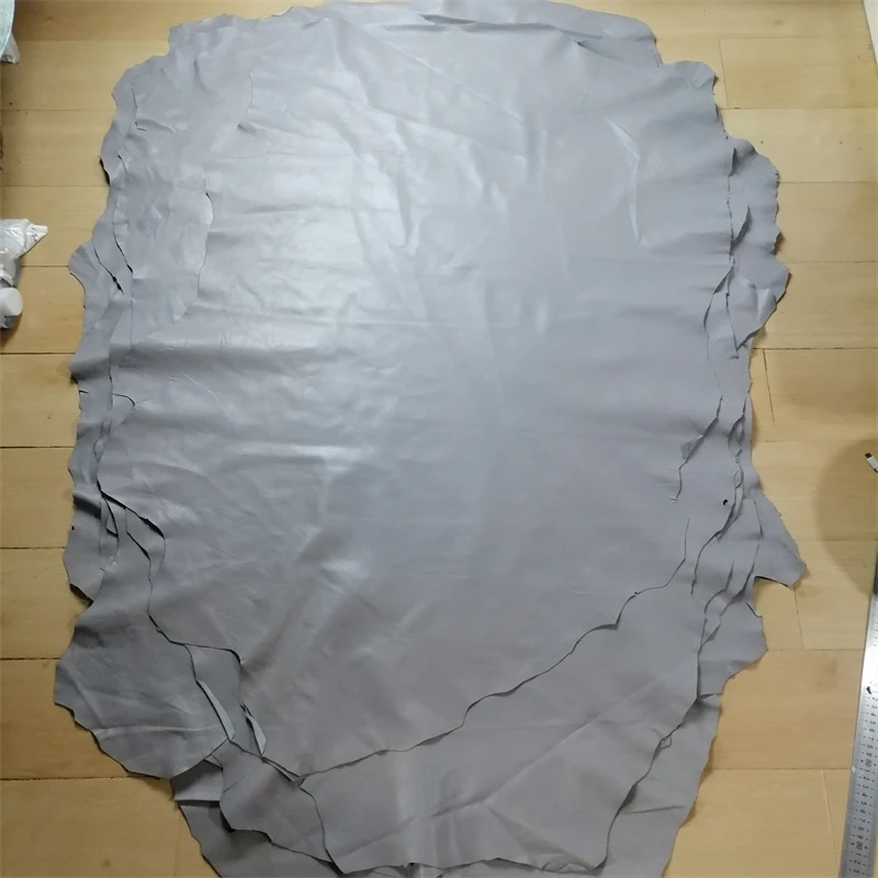 0.5mm Thick Grey Sheepskin. Genuine Leather. DIY Leather Clothes . A Leather Skirt. Clothes Mending. Full-Sheet Cutting