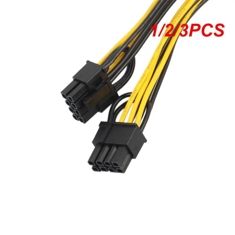 

1/2/3 шт. портативный конвертер желтого и черного цвета для Pci Экспресс-адаптера кабеля питания 8 контактов питания 20 см Pcie 2023 кабель
