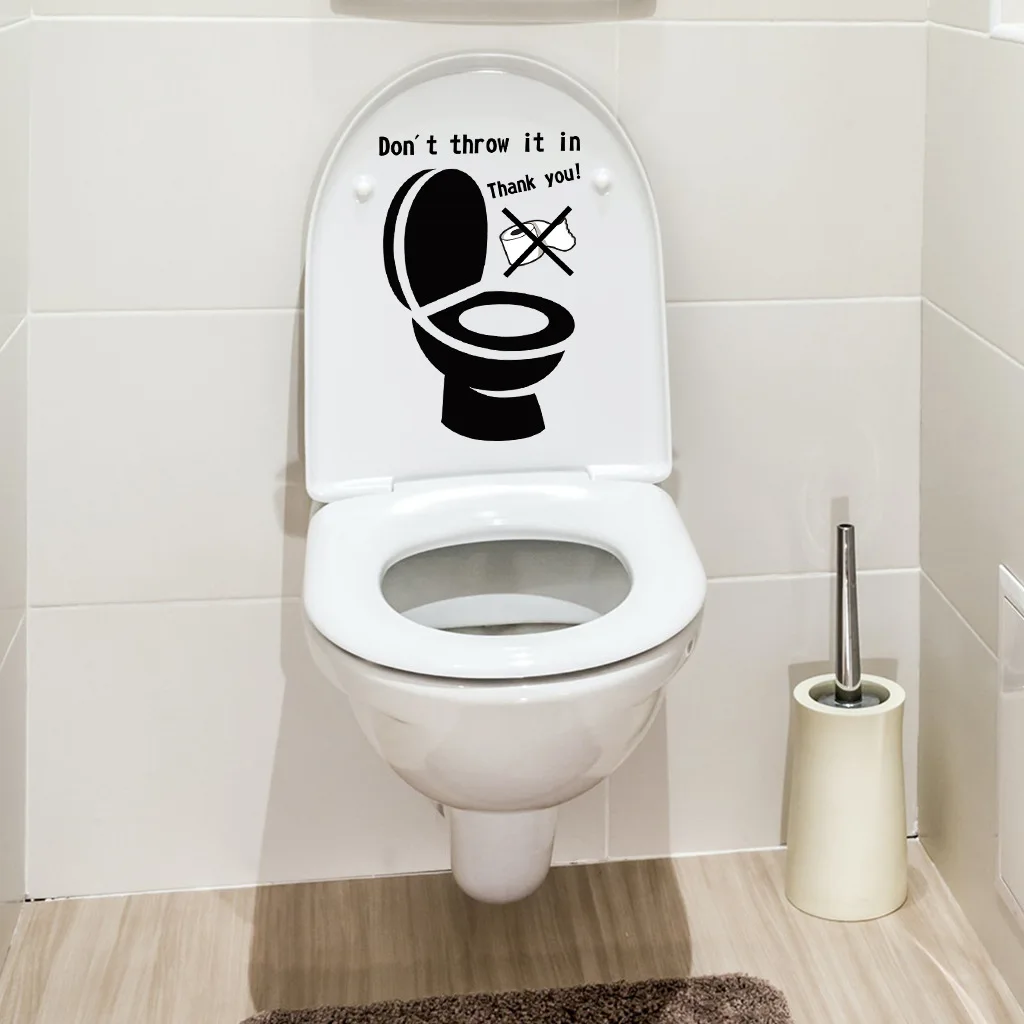 Tips for Toilet Stickers Bathroom Toilet Sticker Home Decoration Accessories Waterproof Removable for Decorative Stickers vinyl stickers toilet stickers toilet wall stickers toilet seat stickers