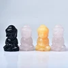 1pc 100% Natural Rse Quartz Carved Baby Buddha Fengshui Statue Clear Quartz Pink Crystal Figurine Crafts Home Desktop Decor Gif 5