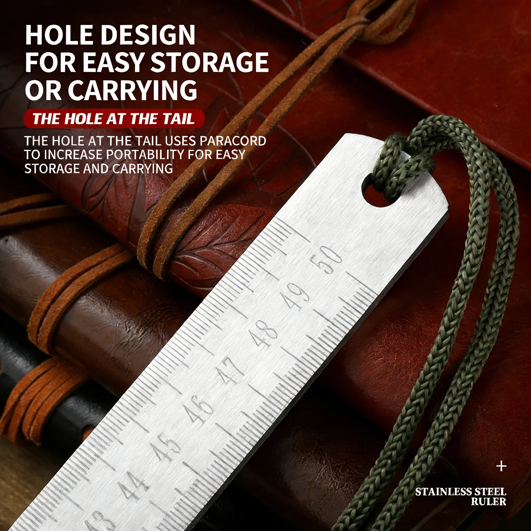 3mm 롱콴 퀀칭 스테인리스 스틸 자 - 두꺼운 측정 도구 및 다용도 자동차 안전 장치