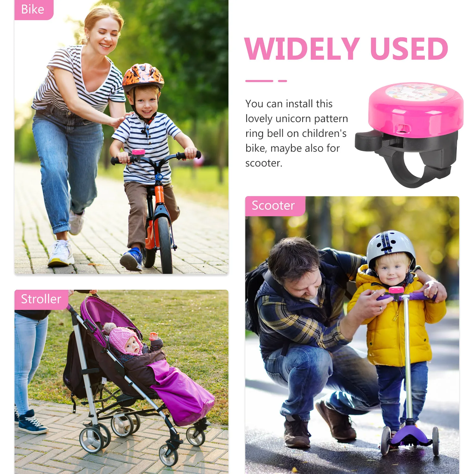 Bike Bell Unicorn MTB Bicycle Ring Bell Loud Crisp Safety Warning Alarm Cycling Accessories for Girls bicycle bell,mountain bike bell,bicycle accessories