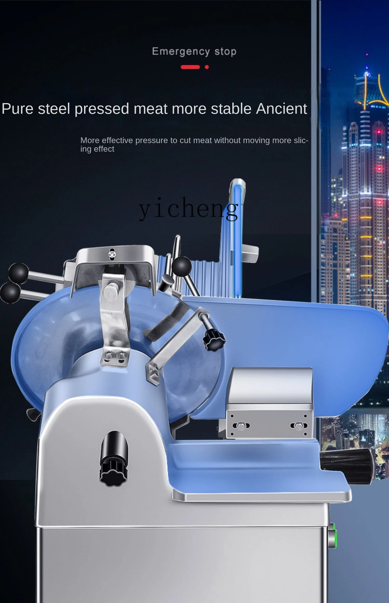 Tqh Mutton Meat Slicer Commercial Electric Automatic Beef Roll Frozen Meat Semi-automatic Slicer 5
