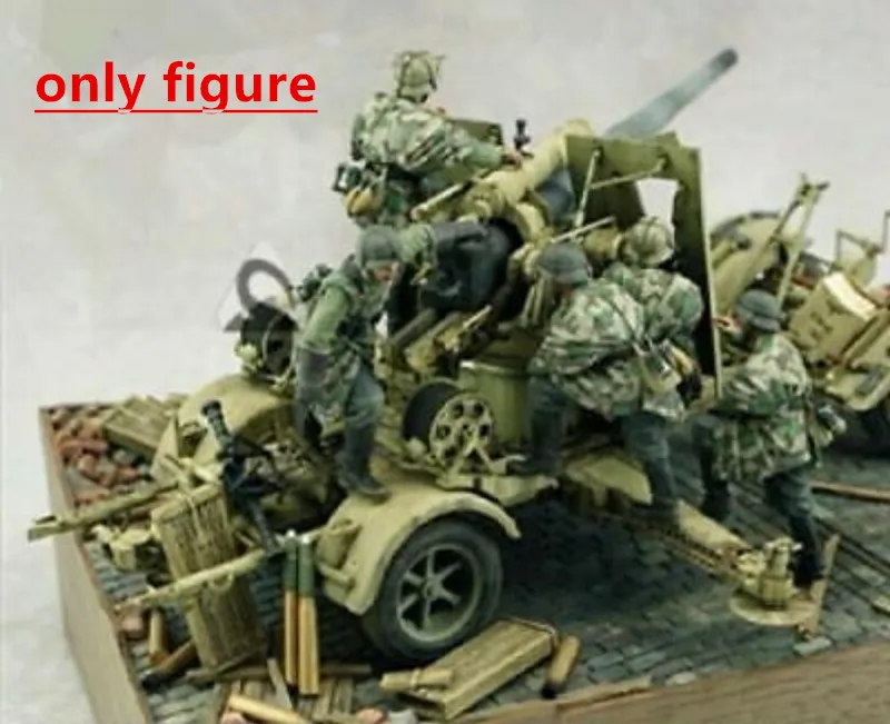 Maquette model, 1/35 Hobby Fan resin figures German Flak 18 crew X8