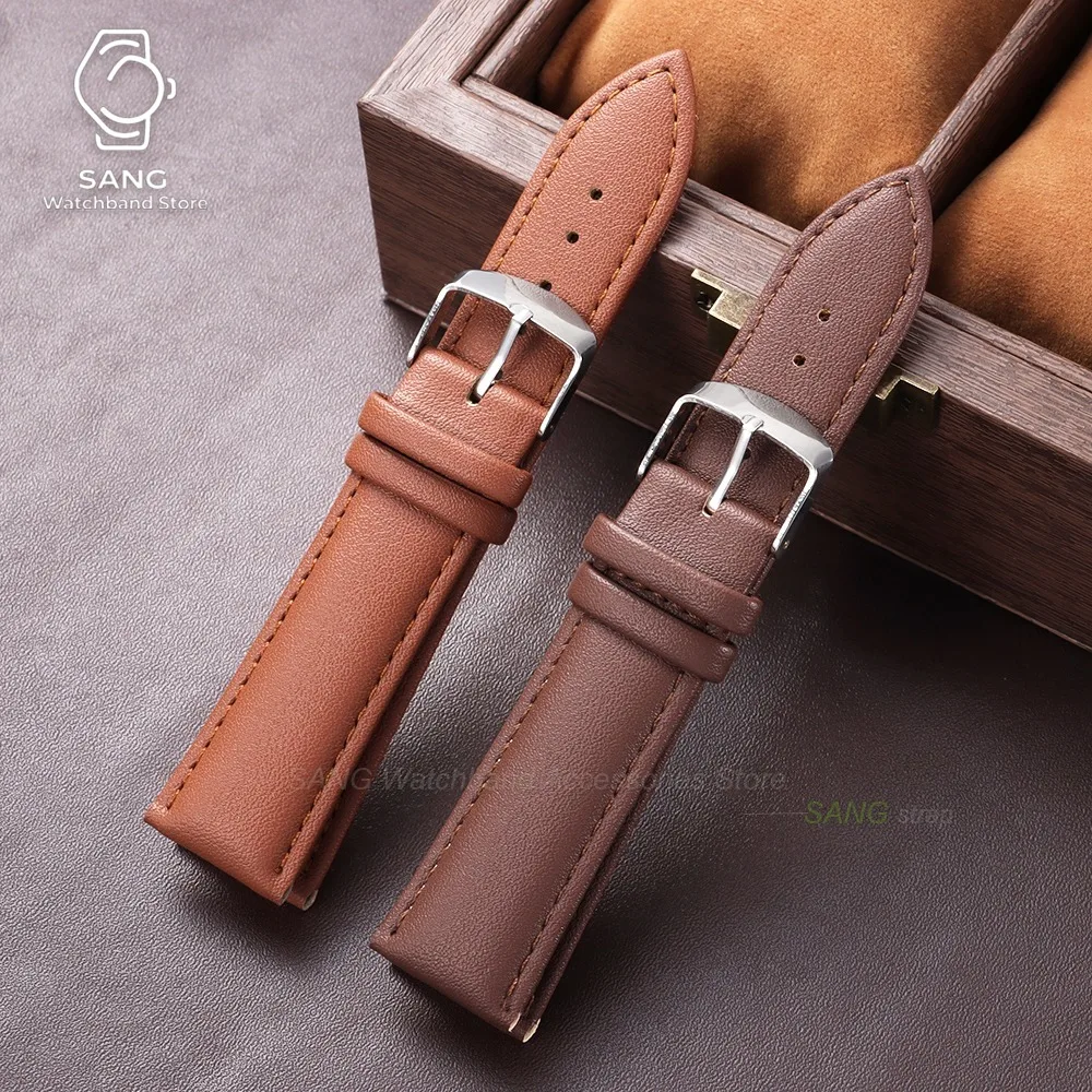 Versatile Soft PU Leather Watch Band Straps