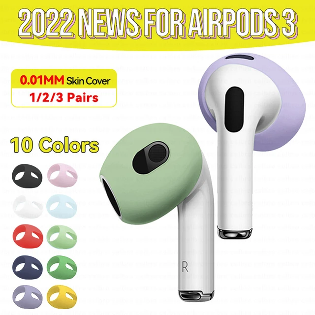 Compre 1 Par de Tapas Para el Oído de Auriculares de Silicona Para Apple AirPods  3, Bluetooth Auriculares Puntas de Oído Cubiertas de Protección - Amarillo  en China