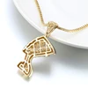 VANAXIN Egypt Queen Pharaoh Pendant Necklace Gold Silver Color Jewelry Women Zircon Statement Fashion Hip Hop Collier Box Gift 2