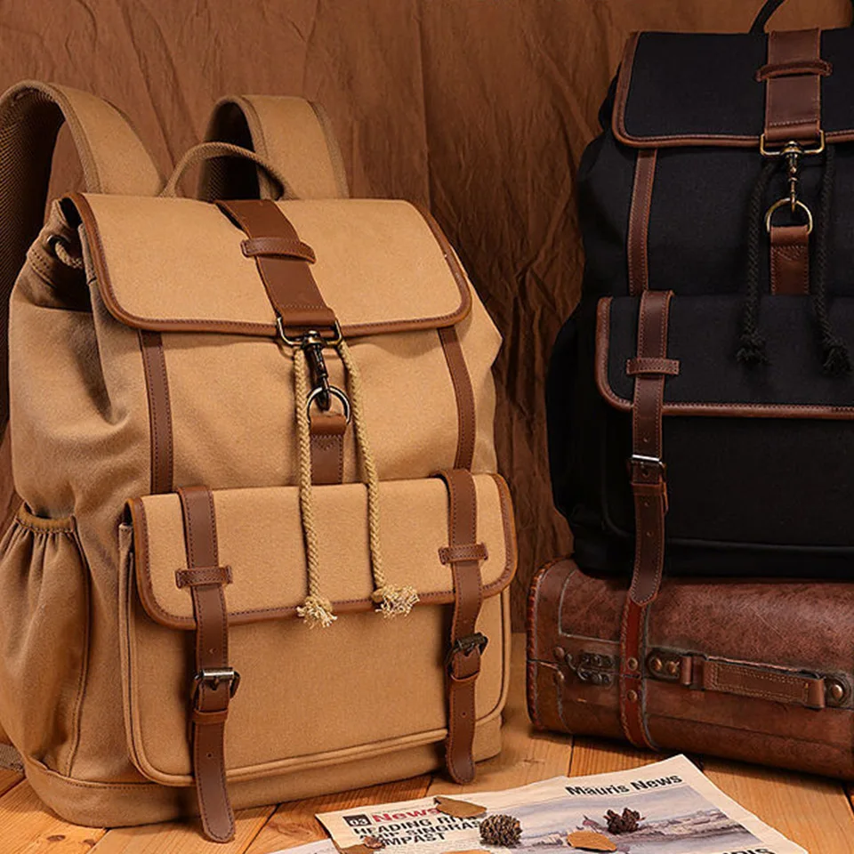 

New Fashion Business Backpack Multi Functional Travel Bag Fashion Men And Women Walking Travel Canvas Large Capacity Backpack 66
