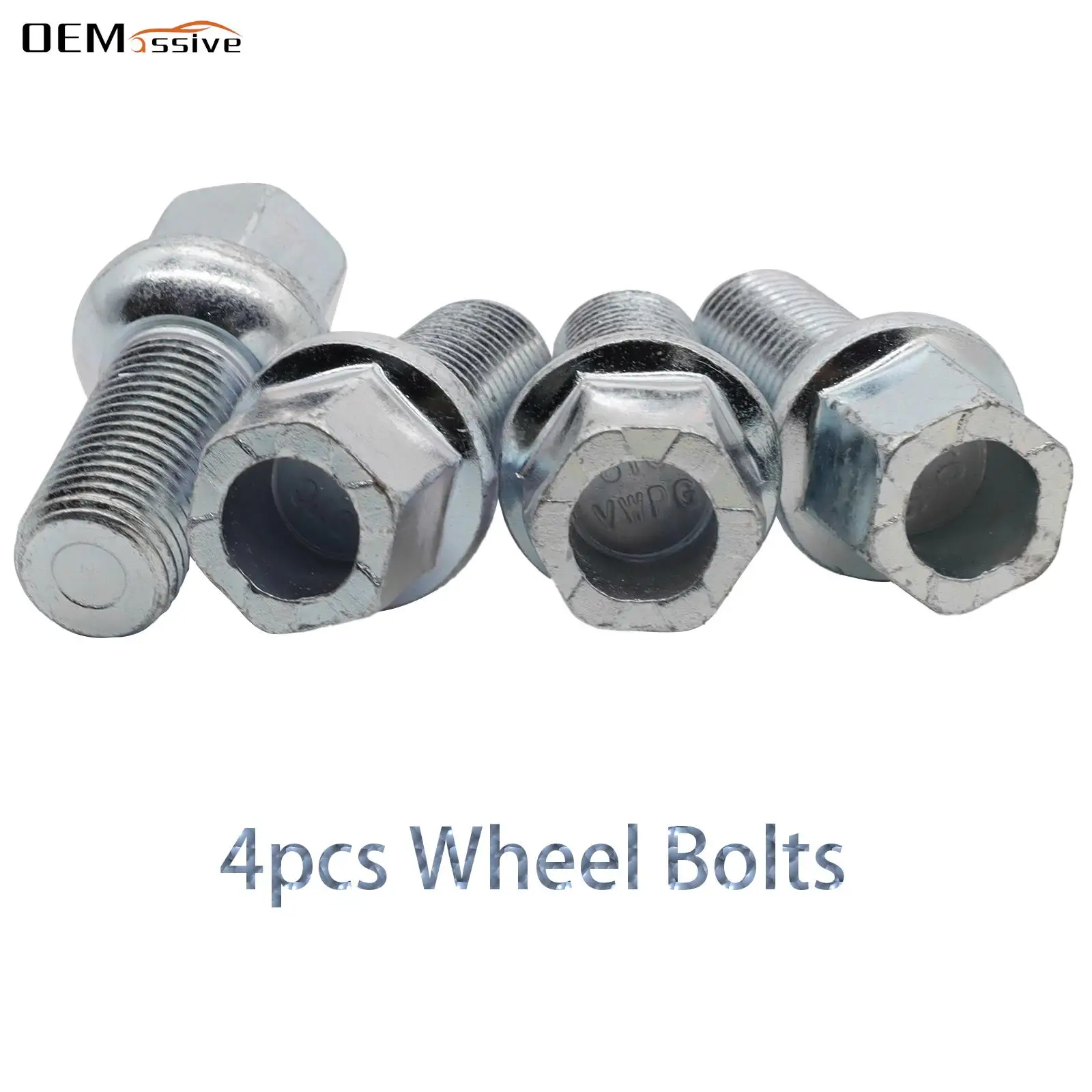 

4 шт. болты на автомобильные колеса WHT002437 длиной 28 мм серебряные автомобильные аксессуары для VW Golf Volkswagen Arteon 2017 Beetle Audi A3 A4 A5 A6 A8