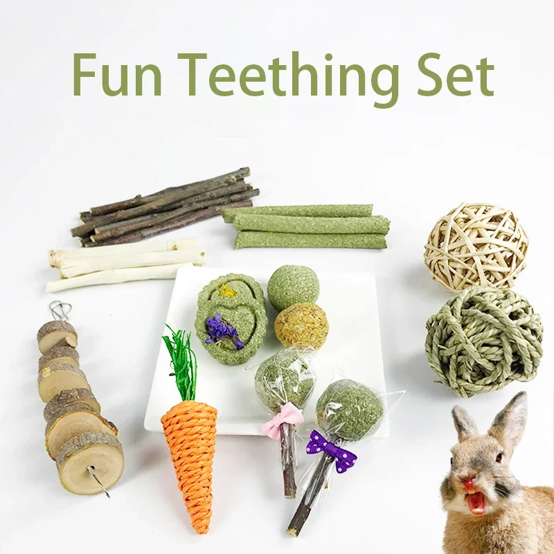 Hamster Guinea Pig Hamster Snacks Teething Toy Puppy Chew Toy Pet Puppy Chew Rabbit Carrot Wooden Parrot Bird Small Animal