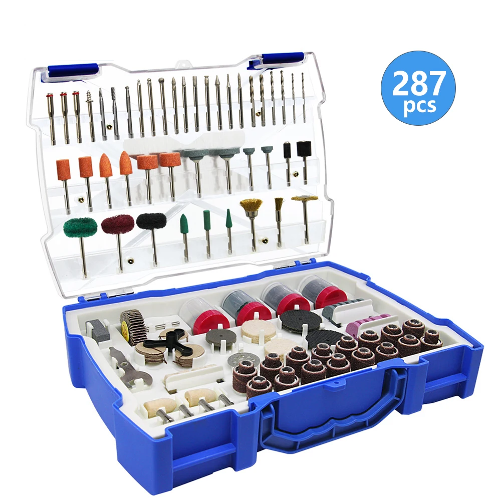 Ensemble d'accessoires pour outils à distance convertibles, kit de  mini-mèches électriques, têtes de ponçage, de polissage, de coupe et de  gravure pour Dremel, 287 pièces - AliExpress