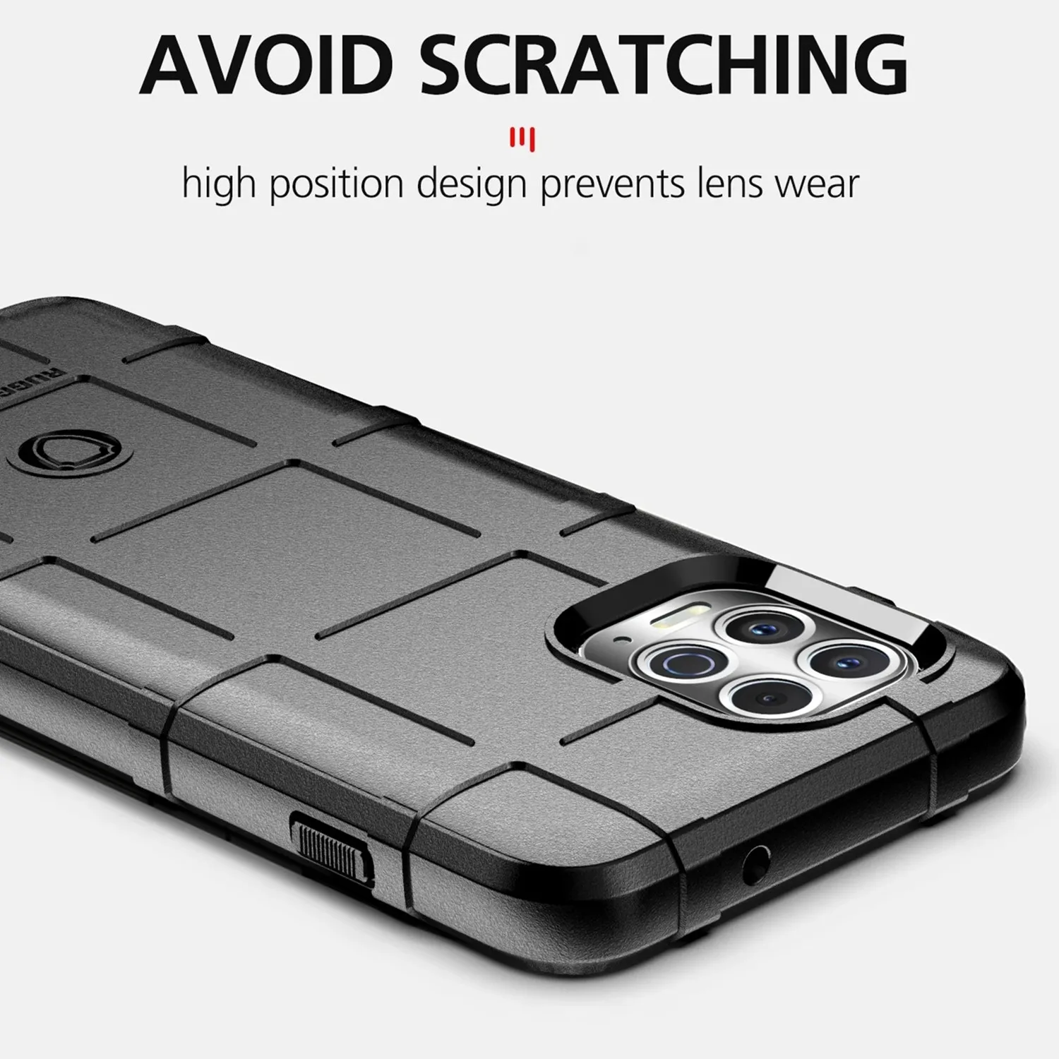 Enhanced Armor Shield Silicone Phone Case with Anti-Knock Matte Back Cover
