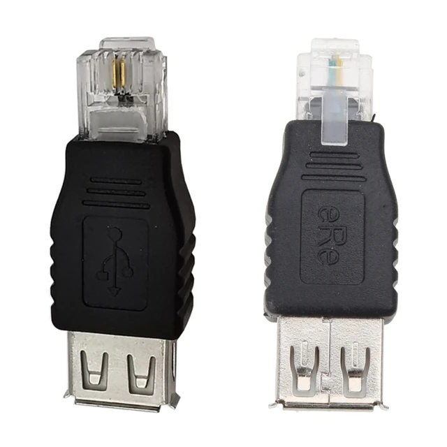 Rj11 Female Usb To Phone Jack Adapter RJ11 Plug BT Socket Adaptor