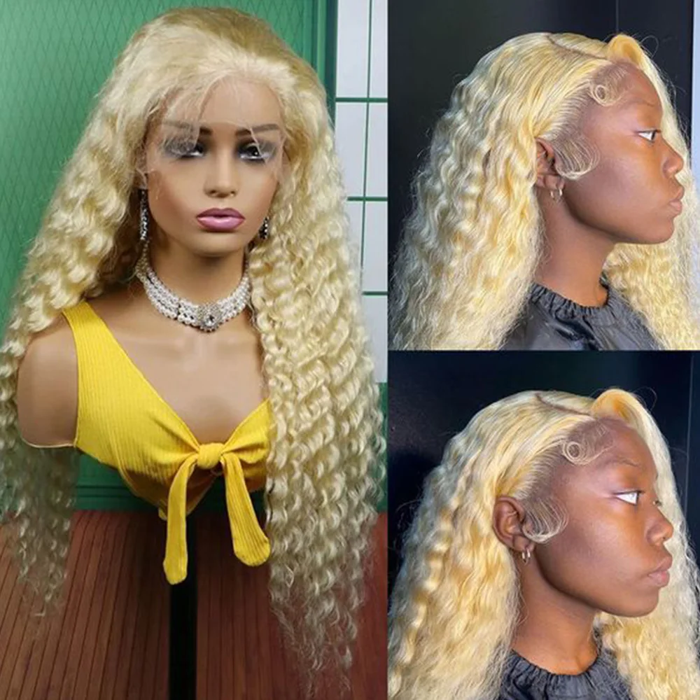 

613 Deep Wave Lace Frontal Wig Blonde Lace Front Wig Human Hair 613 Wig Deep Wave Wig Moxika Hair 13x6 613 Hd Lace Frontal Wig