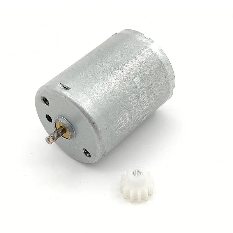 RK-370 DC 3V 5V 6V 9V 12V 12500RPM 고속 미니 24mm 원형 전기 모터 널링 샤프트 DIY 취미 장난감 모델