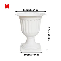 Nordic Style Mini Plastic Pedestal Succulent Planter Pot (M)