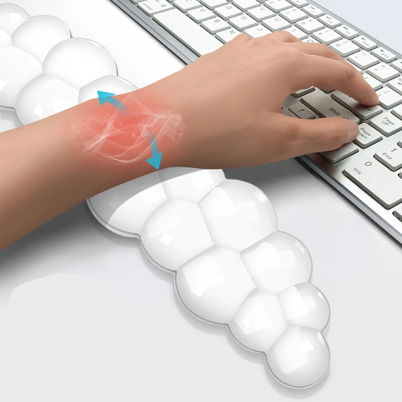 Keyboard Cloud Wrist Rest Anti-slipTransparent silicone Desktop Office Gamer Mouse Wrist Rest Support Non Slip Mice Mat