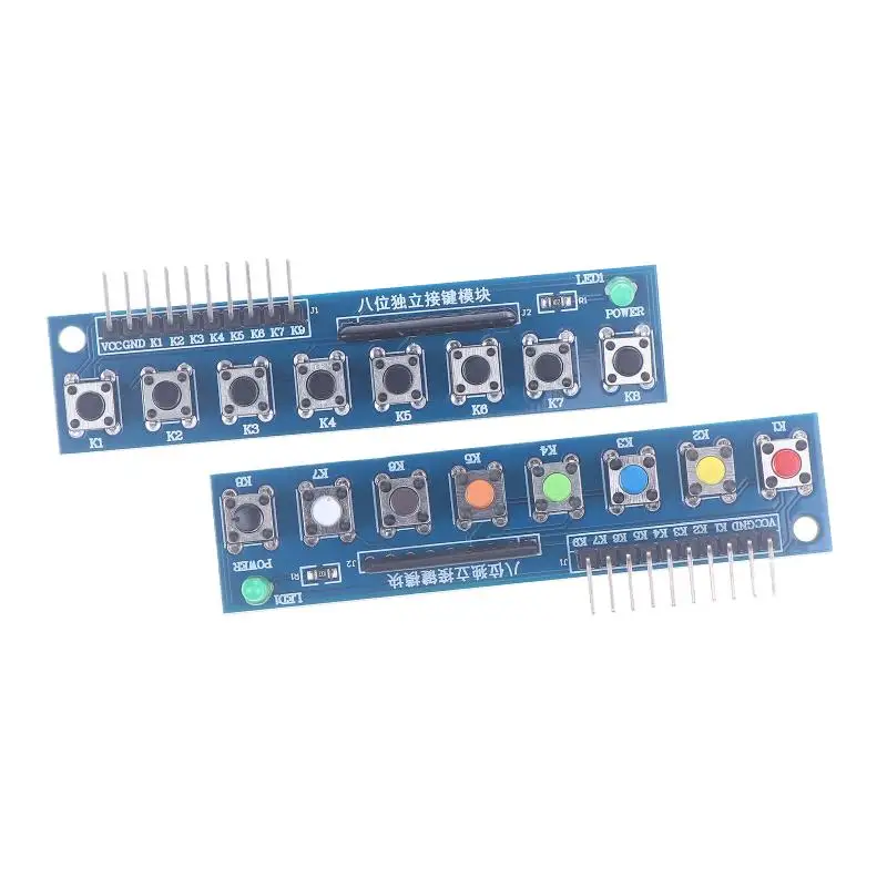Arduino ARM용 1PCS 8 독립 키 터치 버튼 모듈 LED 표시기 키보드 키패드