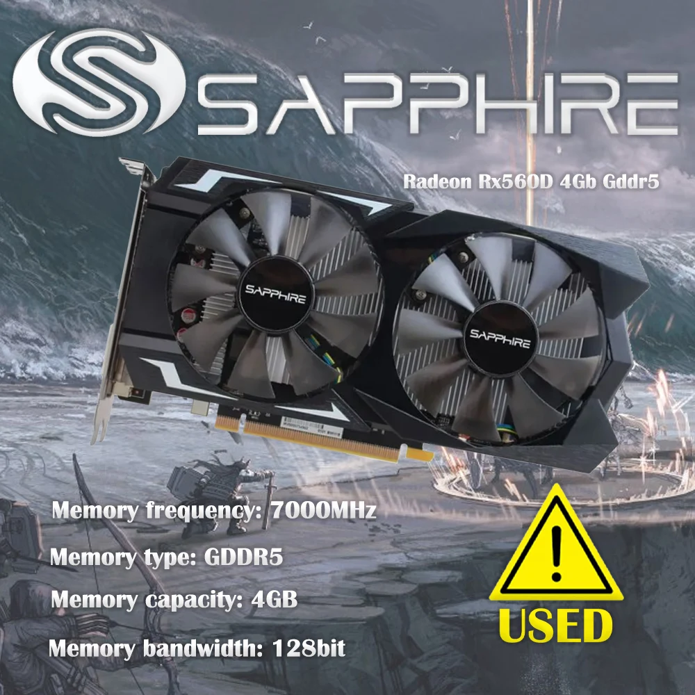 Radeon Rx560D 4Gb Gddr5 Video Gaming Graphics Card For Desktop