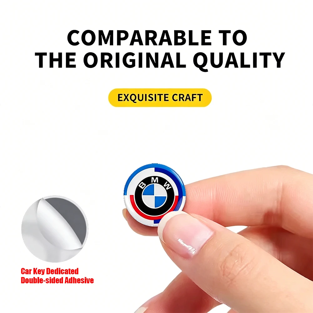 11/14mm 자동차 리모컨 키 스티커 배지 엠블럼 자동차 액세서리 (BMW G80 G06 G07 G42 G14 G15 G16 F82 F20 F21 F83 M2 M3 M4 M5 M8 용)